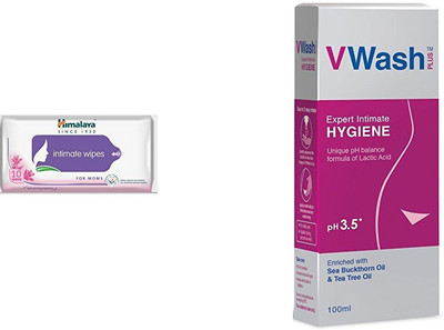 

Himalaya intimate wipes10, v wash(Set of 2)