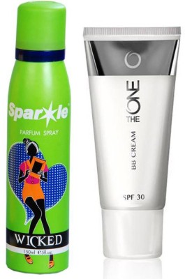 

Oriflame Sweden The ONE BB Cream SPF 30 30ml (Medium - 31596) With one sparkle perfume spray 150 ml(Set of 2)