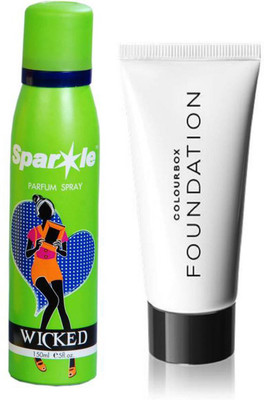 

Oriflame Sweden ColourBox Foundation 30 ml (Natural Beige, 33404) one sparkle perfume spray 150 ml(Set of 2)