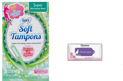 

Sofy tampon, intimate wipes(Set of 2)