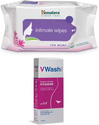 

Himalaya intimate wipes, v wash(Set of 2)