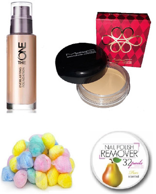 

Oriflame Sweden Combo of The ONE Everlasting (Foundation-Natural Beige) (Kit of 4 Items)(Set of 4)
