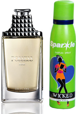 Oriflame Sweden Possess Man Eau de Toilette 75ml (31825) With one sparkle perfume spray 150 ml(Set of 2)
Oriflame Sweden Possess Man Eau de Toilette 75ml (31825) With one sparkle perfume spray 150 ml(Set of 2)