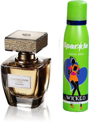 

Oriflame Sweden gold essenza parfume Eau de Toilette - 50 ml (31816) one sparkle perfume spray 150 ml(Set of 2)