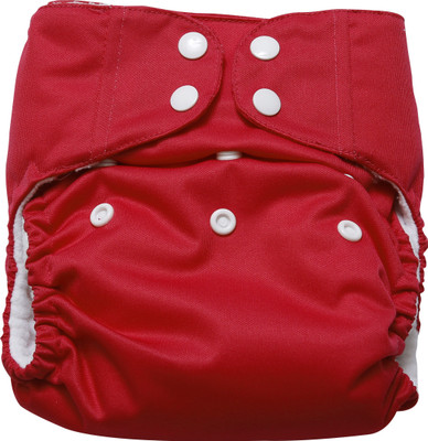 

Apple Blossoms PUL Fabric Red One Size-Pocket Style Diapers - New Born