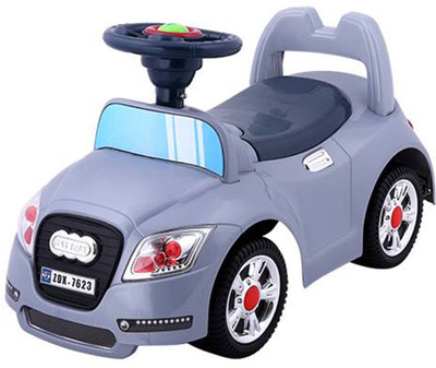 

Baby Bucket Car Non Battery Operated Ride On(Gold), Grey