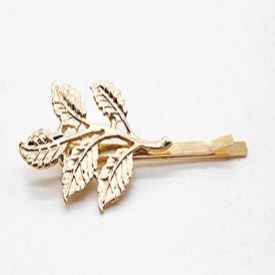 

Little Trunk Box Autumn Leaf Shaped Hair Clip(Gold)