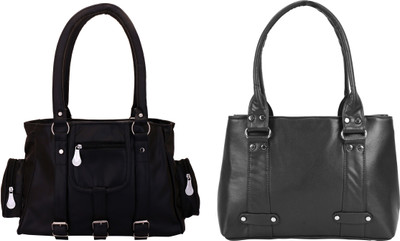 

Lady bar Shoulder Bag(Black)