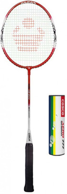 

Cosco Combo of Two- one 'CB 200 Power' Badminton racket and one Box 'Euro 777' shuttle cock (Pack of 6) (Color On Availability)- Badminton Kit