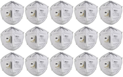 3M Pollution Mask and Respirator 9004V (Pack of 15) Respirator