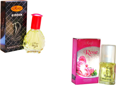 

Rozy Set of (2) Cobra Black-Rose -50ml Eau de Parfum - 50 ml(For Men & Women)
