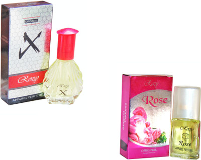 

Rozy Set of (2) Silver-X(30)-Rose -50ml Eau de Parfum - 50 ml(For Men & Women)
