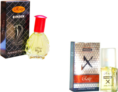 

Rozy Set of (2) Cobra Black-Silver-X -50ml Eau de Parfum - 50 ml(For Men & Women)