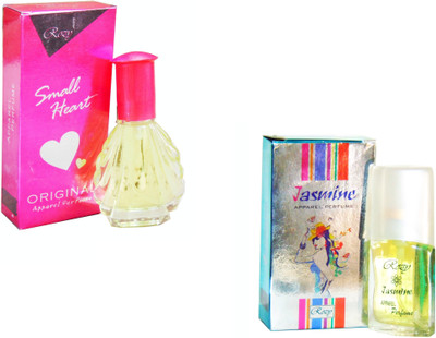 

Rozy Set of (2) Small Heart Pink-Jasmine-50ml Eau de Parfum - 50 ml(For Men & Women)