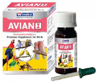 

Winsko AVIAN [I] 100ml (3.38 fl.oz) | Immunododulatory - Premium Supplement For Birds Pet Health Supplements(100 ml)