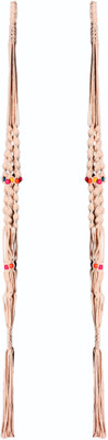 

GreenRoots Set of 2, Macrame Plant Hanger Rope 4 Legs Hanging Pot Holder / Hanging Planter Basket 100 cms with 2 layers of colourful wooden beads Plant Container Set(Ceramic)
