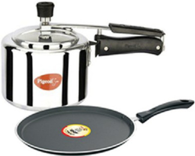 Pigeon Induction Base Starter Kit_ Junior Pot, Tawa Set(Aluminium, Non-stick) available at flipkart for Rs.1099