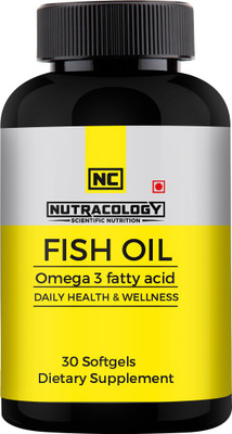 

Nutracology Fish oil 1000mg with 180mg EPA and 120mg DHA 30 softgels BCAA(30, Unflavored)