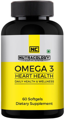 

Nutracology Fish oil 1000mg with 180mg EPA and 120mg DHA 30 softgels BCAA(60, Unflavored)