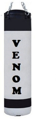 

Venom 4.0 Feet Long, PU Material,White and Black Color, Unfilled with Hanging Chain Hanging Bag(4.0, 48 kg)