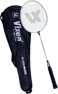 

Vixen 'Silver Magic' Badminton racket Multicolor Strung Badminton Racquet(G4 - 3.25 Inches, 90 g)