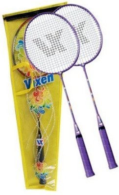 

Vixen 'Sparkel Gift Set' Badminton racket (Pack of 2) Multicolor Strung Badminton Racquet(G4 - 3.25 Inches, 90 g)