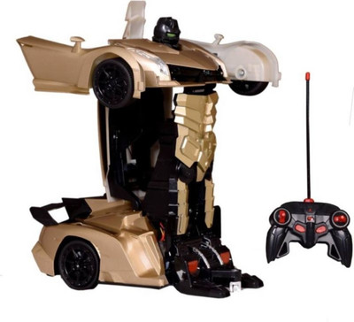 

4Desire One Key Deformation Remote Control Super Power Action Hero Transform From Car To Robot(Multicolor)