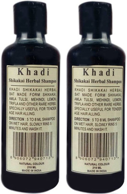 

Khadi Herbal SHIKAKAI SHAMPOO-Natural Colour(420 ml)