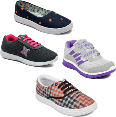 

Asian Women Casual & Running Shoes Combo Pack of 4 Casuals For Women(Multicolor