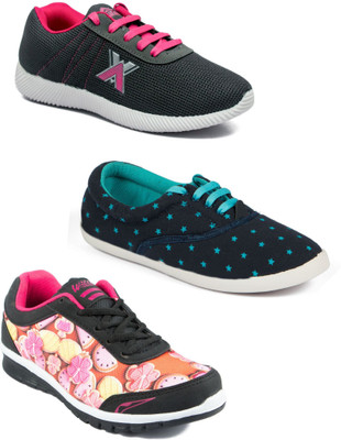 

Asian Women Casual & Running Shoes Combo Pack of 3 Casuals For Women(Multicolor