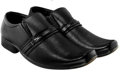 

Blinder Men's Black PU Lace-up Slip On For Men(Black