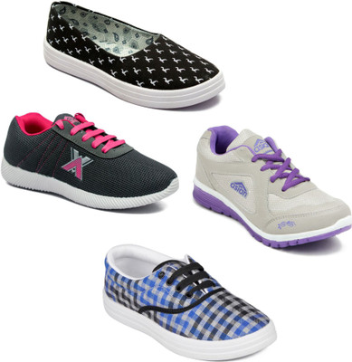 

Asian Women Casual & Running Shoes Combo Pack of 4 Casuals For Women(Multicolor