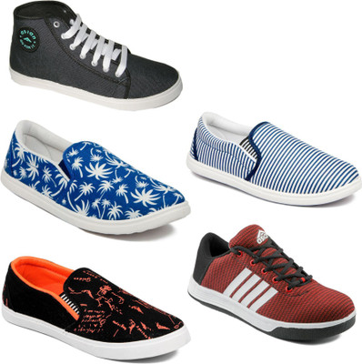 

Asian Men Casual & Running Shoes Combo Pack of 5 Casuals For Men(Multicolor