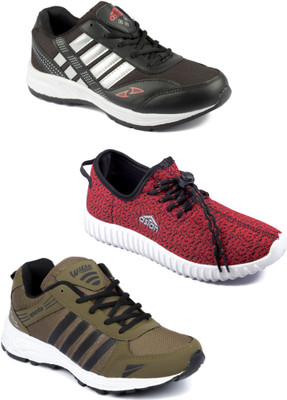 

Asian Men Casual & Running Shoes Combo Pack of 3 Running Shoes For Men(Multicolor