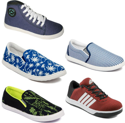 

Asian Men Casual & Running Shoes Combo Pack of 5 Casuals For Men(Multicolor