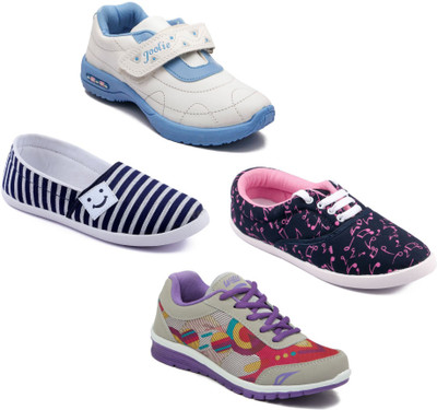

Asian Women Casual & Running Shoes Combo Pack of 4 Casuals For Women(Multicolor