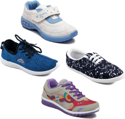 

Asian Women Casual & Running Shoes Combo Pack of 4 Casuals For Women(Multicolor
