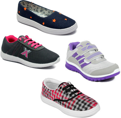 

Asian Women Casual & Running Shoes Combo Pack of 4 Casuals For Women(Multicolor