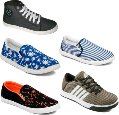 

Asian Men Casual & Running Shoes Combo Pack of 5 Casuals For Men(Multicolor