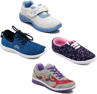 

Asian Women Casual & Running Shoes Combo Pack of 4 Casuals For Women(Multicolor