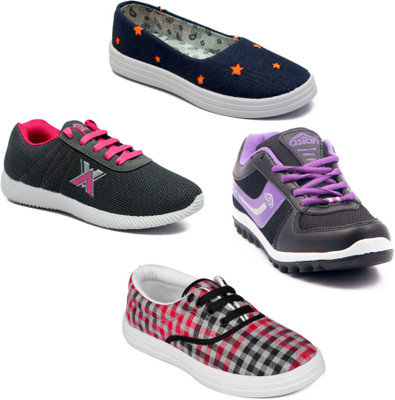 

Asian Women Casual & Running Shoes Combo Pack of 4 Casuals For Women(Multicolor