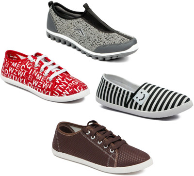 

Asian Women Casual & Running Shoes Combo Pack of 4 Casuals For Women(Multicolor