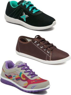 

Asian Women Casual & Running Shoes Combo Pack of 3 Casuals For Women(Multicolor