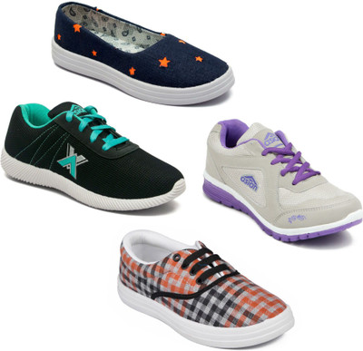 

Asian Women Casual & Running Shoes Combo Pack of 4 Casuals For Women(Multicolor