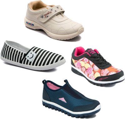 

Asian Women Casual & Running Shoes Combo Pack of 4 Casuals For Women(Multicolor
