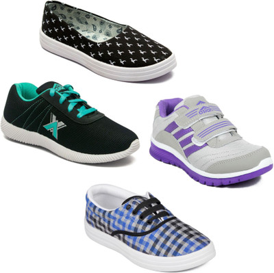 

Asian Women Casual & Running Shoes Combo Pack of 4 Casuals For Women(Multicolor
