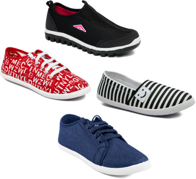 

Asian Women Casual & Running Shoes Combo Pack of 4 Casuals For Women(Multicolor