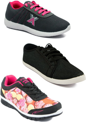 

Asian Women Casual & Running Shoes Combo Pack of 3 Casuals For Women(Multicolor