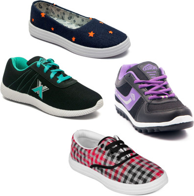 

Asian Women Casual & Running Shoes Combo Pack of 4 Casuals For Women(Multicolor