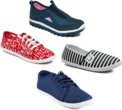 

Asian Women Casual & Running Shoes Combo Pack of 4 Casuals For Women(Multicolor